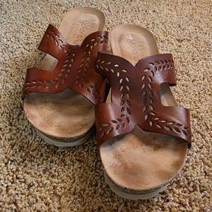 Yokono Brown Sandals Women 9.5